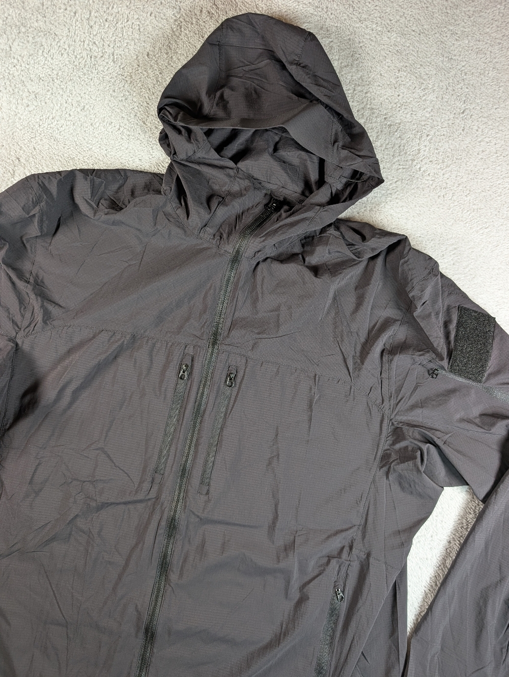 NFQ War Club Arcadia Windshell Mens 3XL Black Packable Jacket